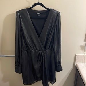 Black metallic Express XL dress